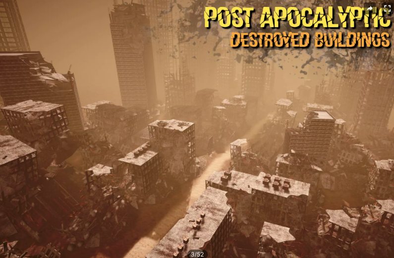 Post Apocalyptic Destroyed Buildings